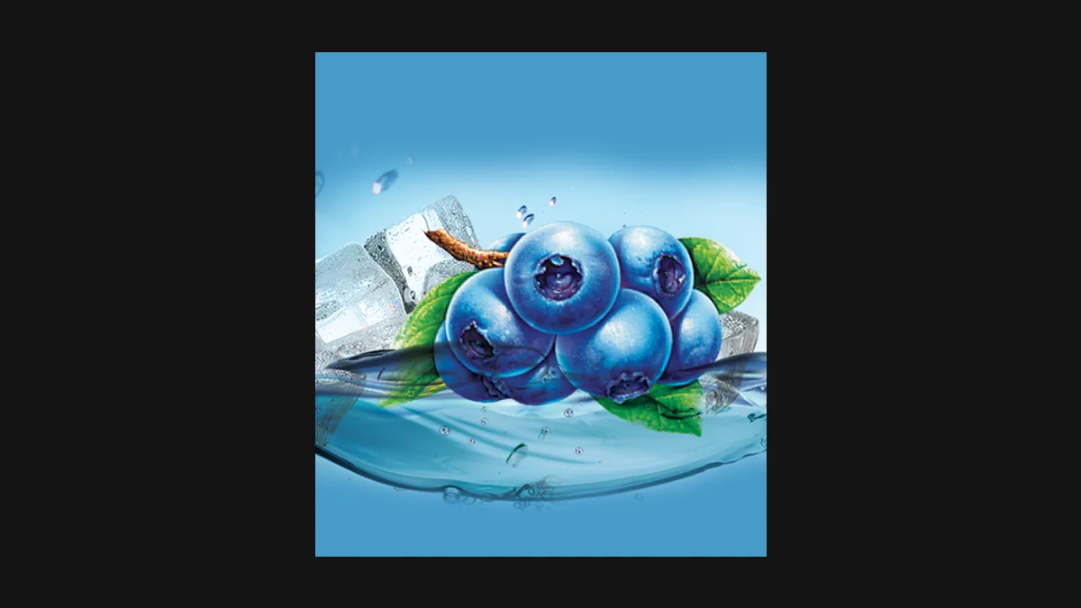 Adalya の BLUE ICE の商品画像（出典: adalyatobacco.com）