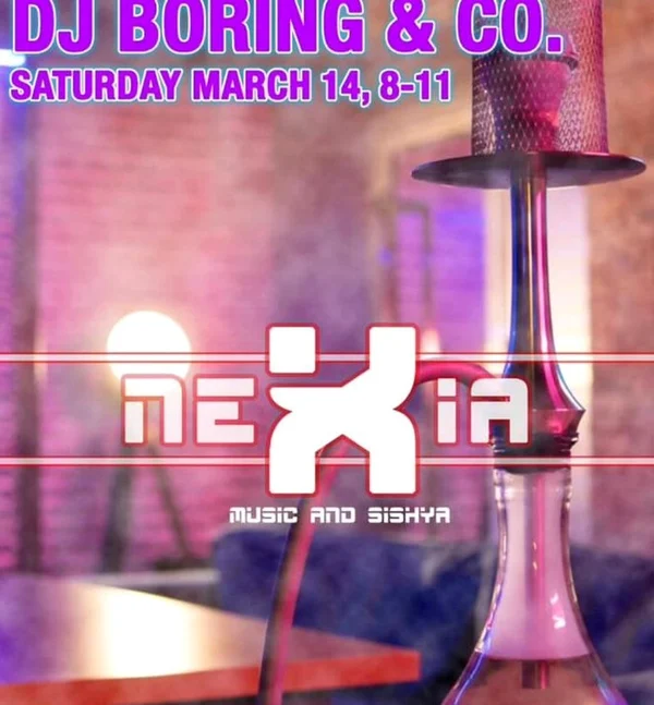 過去の開催例: DJ BORING & CO. のフライヤー（NEXIA 提供）